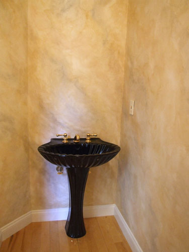 Weston Powder Room Faux Finish